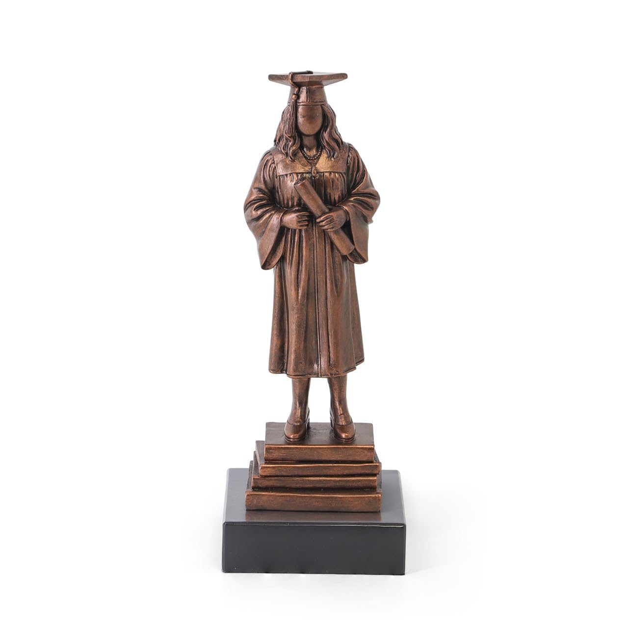 Tipperary Crystal Graduation Gift Bronze Ornament School University Graduation Keepsake Milestone GIft Figurine (Girl)