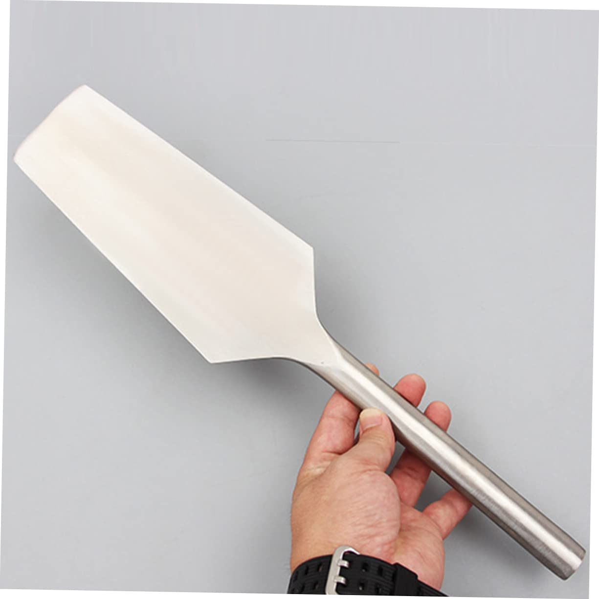 jojofuny Frattazzo in Acciaio Inossidabile Manico Ergonomico Strumento per Muratura e Pavimentazione Utensile Professionale per Edilizia e Costruzione Muri | Finitura Angoli e Riparazioni Murarie, Impugnatura Ergonomica, Utensile per Posa e Lavori di Pavi