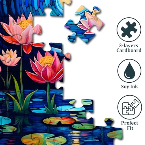 Pickforu Waterlily Flower Puzzles For Adults 1000 Pieces thumb #2