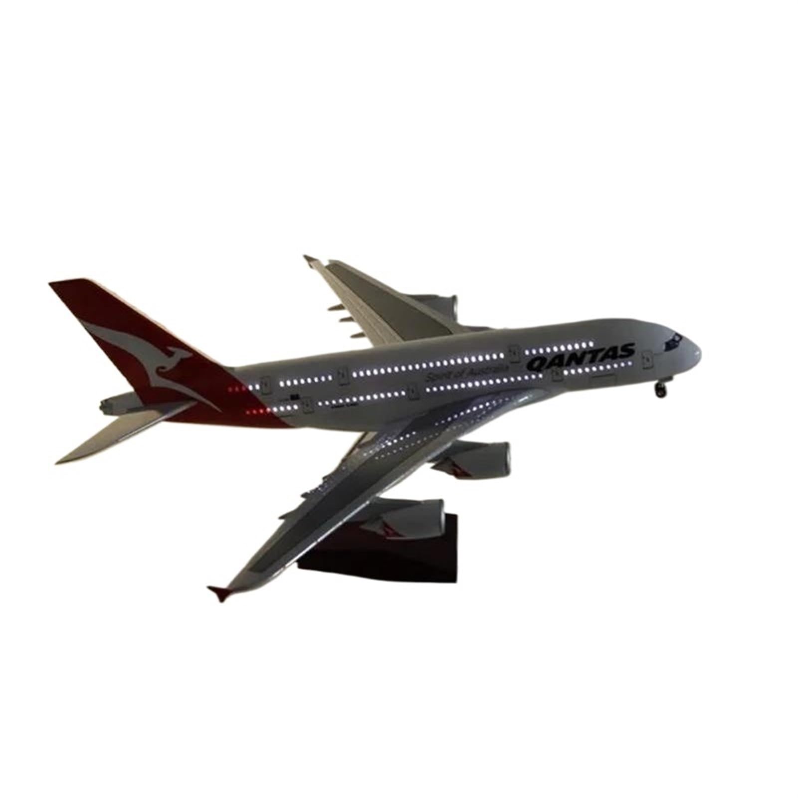 カンタス航空 A380 航空機 1⁄200 ダイキャストモデル LED付