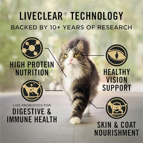 Purina Pro Plan Allergen Reducing, High Protein Cat Food, LIVECLEAR Chicken and Rice Formula