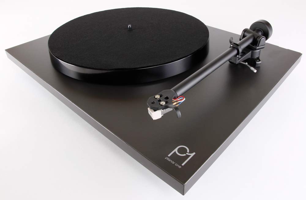 Rega - Giradischi Planar 1 Finitura nera opaca con cartuccia di carbonio Rega. Versione 2021.