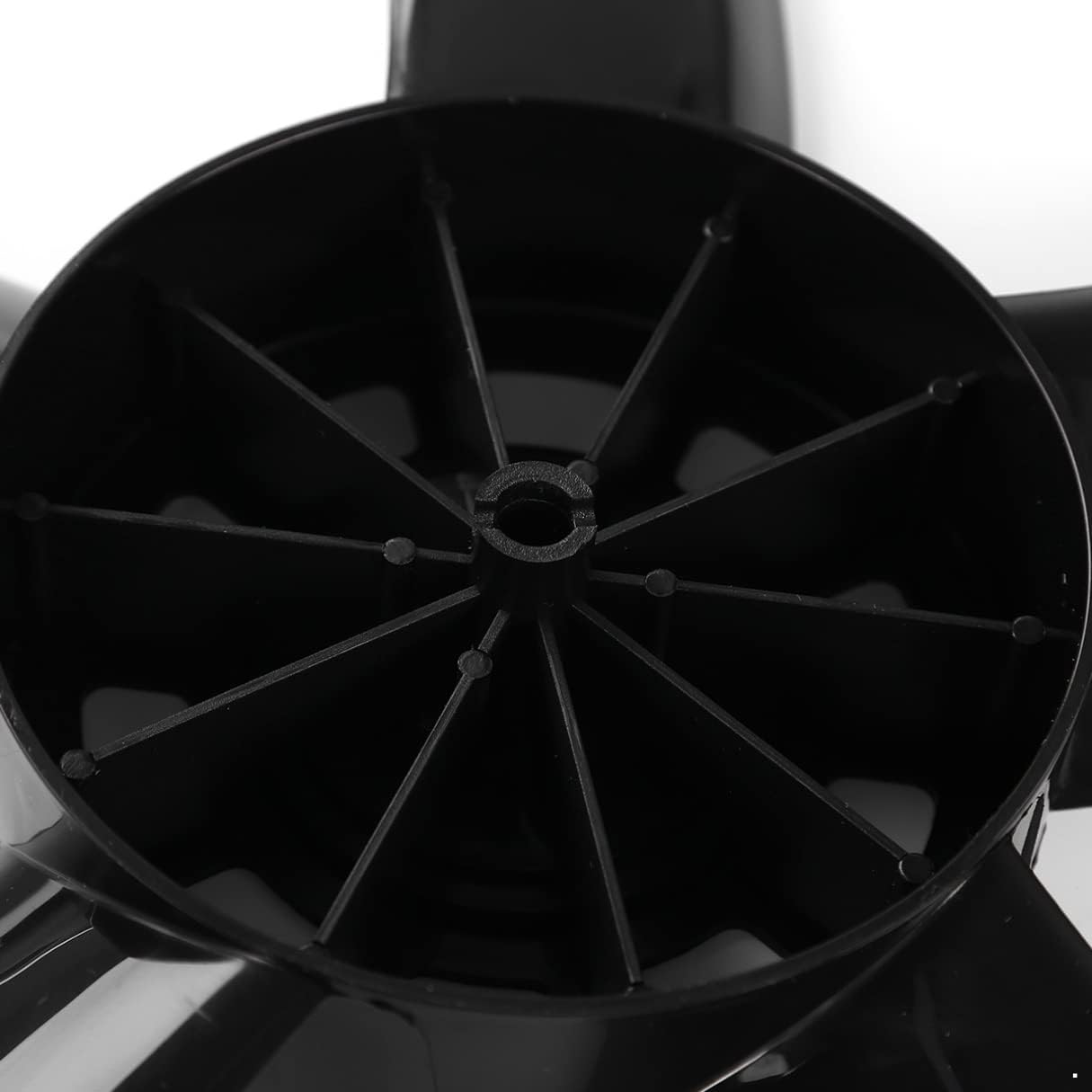 iiniim 5 Leaves Plastic Fan Blade Household Standing Pedestal Fan Table Fanner Replacement Part with Nut Cover Black One Size