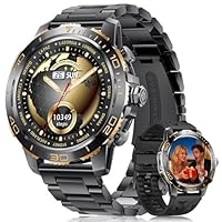 LIGE Orologio Smartwatch Uomo, 800mAh 1.43" AMOLED Smart Watch con 24/7 Frequenza Cardiaca, SpO2, Durata del Sonno, Impermeabile IP68, 200+ Sports Fitness Tracker Orologio per Android iOS Nero