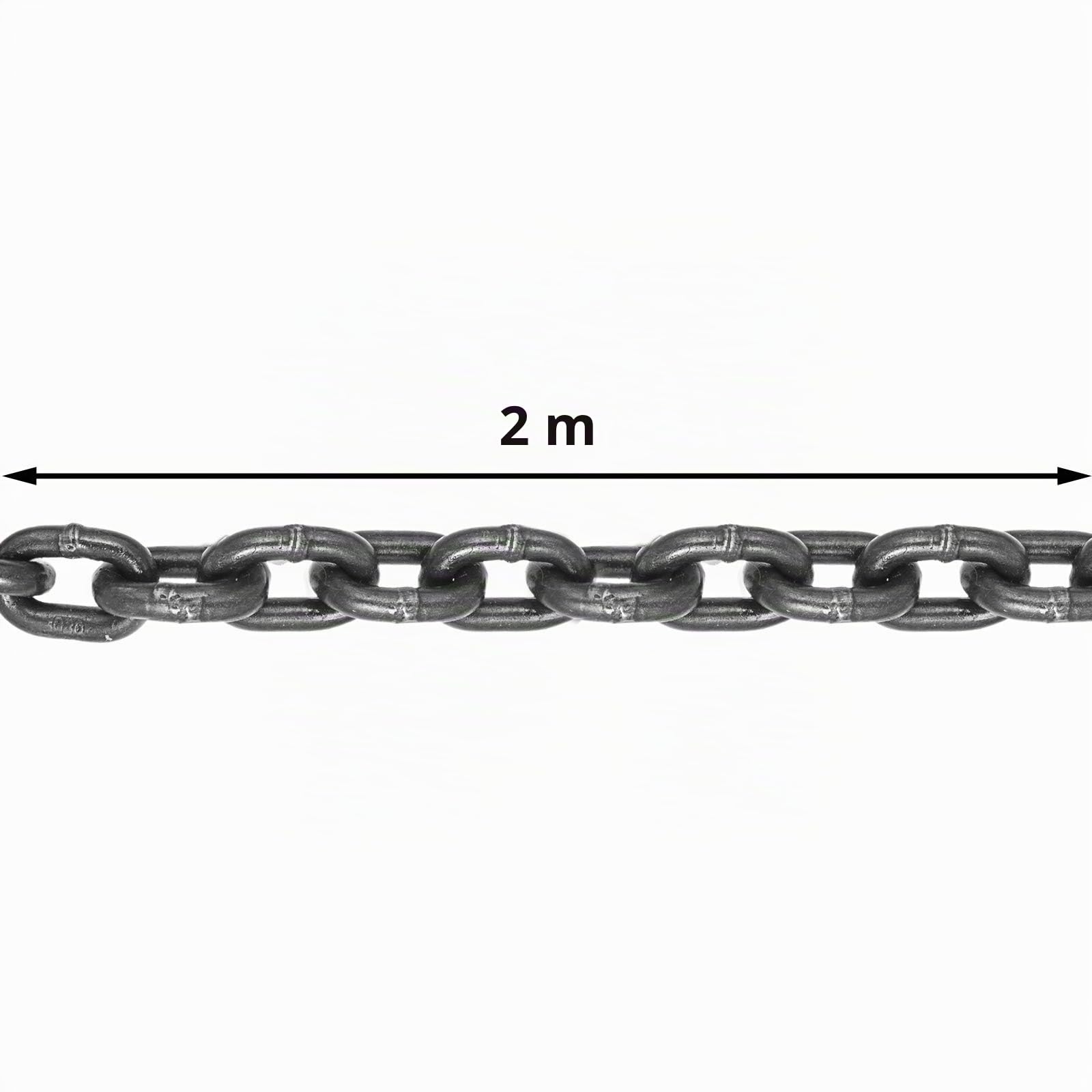 Succebuy Chaîne Sling Chaîne Avec Crochets Chaîne pour Palan Lifting en Acier à L'installation de Conduites D'essence (8mmX2M)