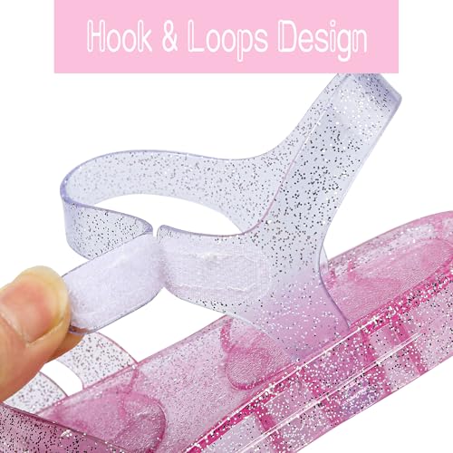 Jelly Sandals Girls Soft Sole Princess Costume Summer Dress Sandals Closed Toe Comfortable for Toddler Little Kid Big Kid4