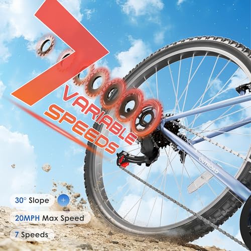 26 inch 7-Speed Commuter Bicycle,Men’s Cruiser Bike/Mountain