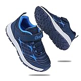 WYSFLY Kinder Turnschuhe Jungen Sneaker Mode Atmungsaktiv Sportschuhe Leichte Straßenlaufschuhe Blau 28EU