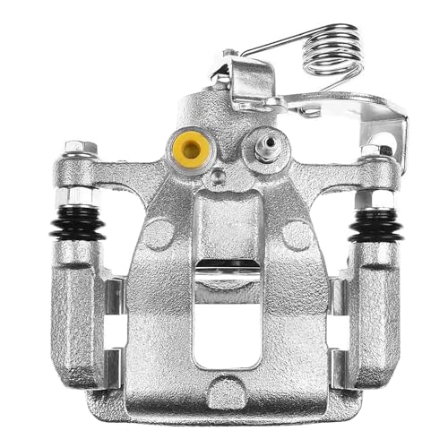 Image of Detroit Axle - Rear Right Brake Caliper for 2012-2017 Kia Rio, Disc Brake Caliper with Bracket 2013 2014 2015 2016 Replacement Passenger Side Brake Caliper