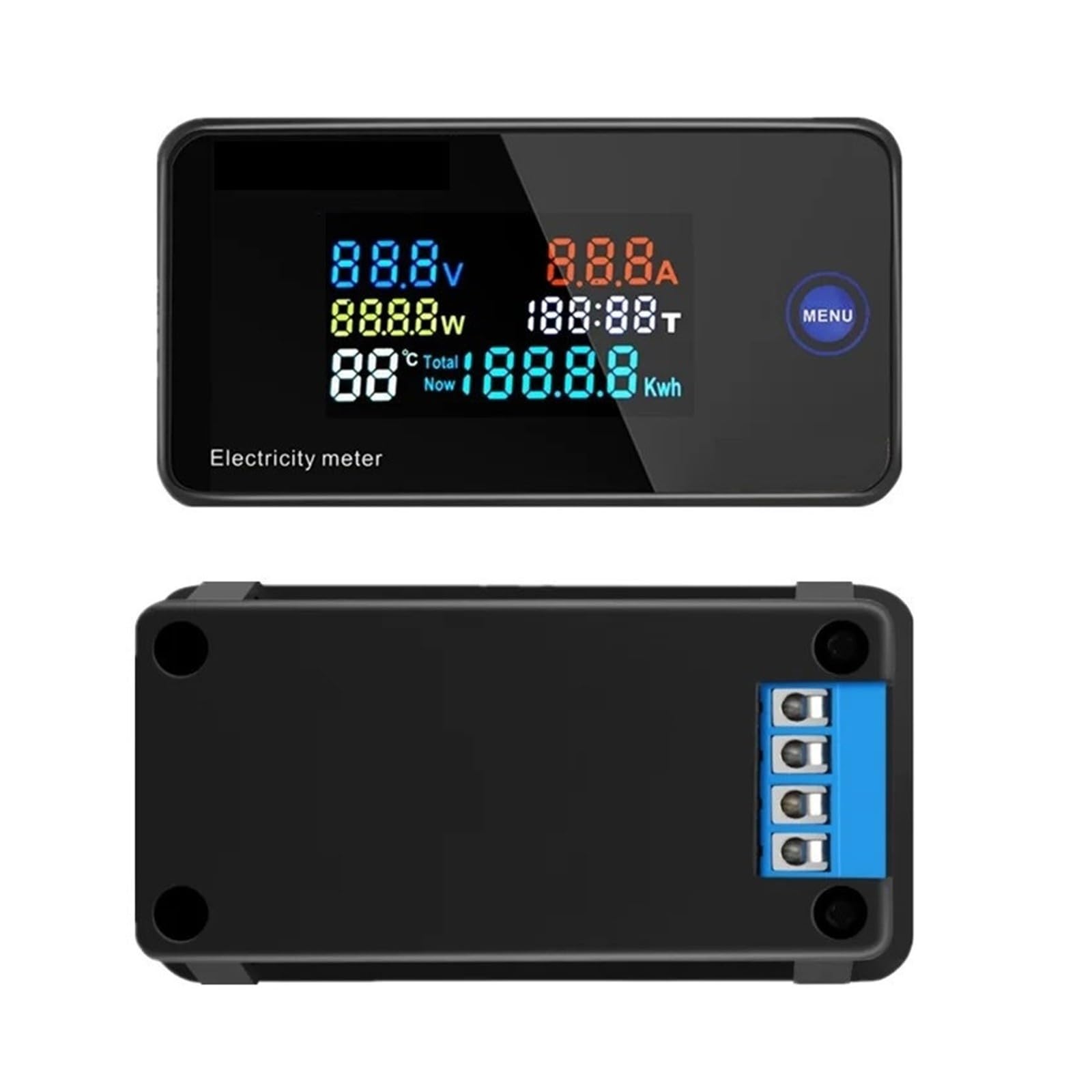 Wattmètre numérique 6 en 1 K-AC300 100A, ampèremètre AC