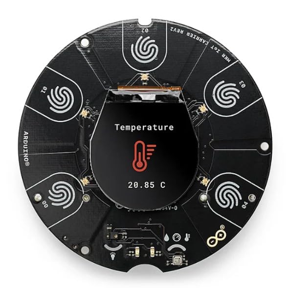 Image of Arduino MKR IoT Carrier Rev2 ABX00073 | BME688 Environmental Sensor, LSM6DSOX IMU, APDS-9960 Light Sensor | OLED Display | Dual 24V Relays | Arduino IoT Cloud Compatible