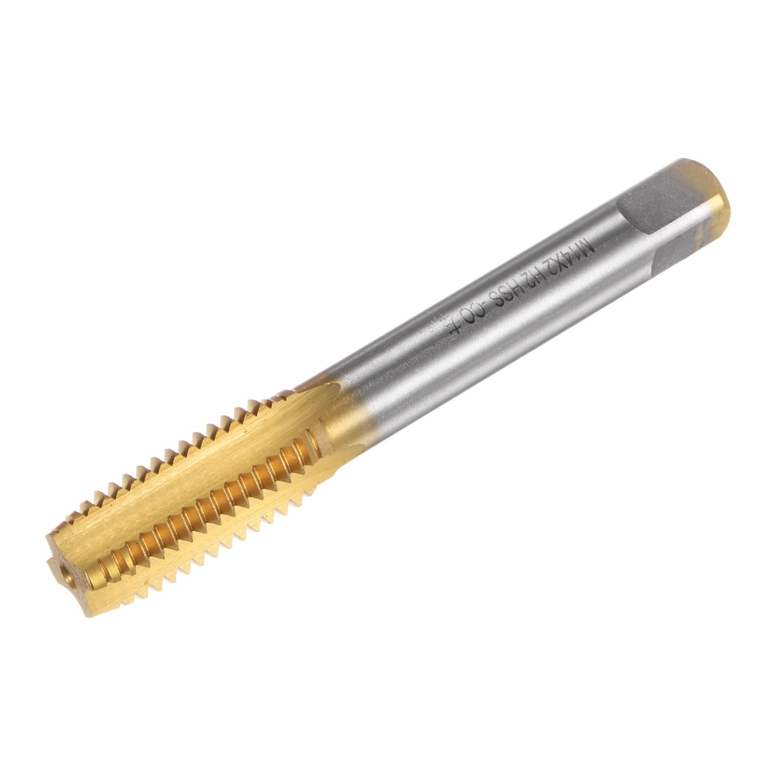 Taraud à flûte droite M14 x 2 au cobalt M35 avec finition titane de haute précision