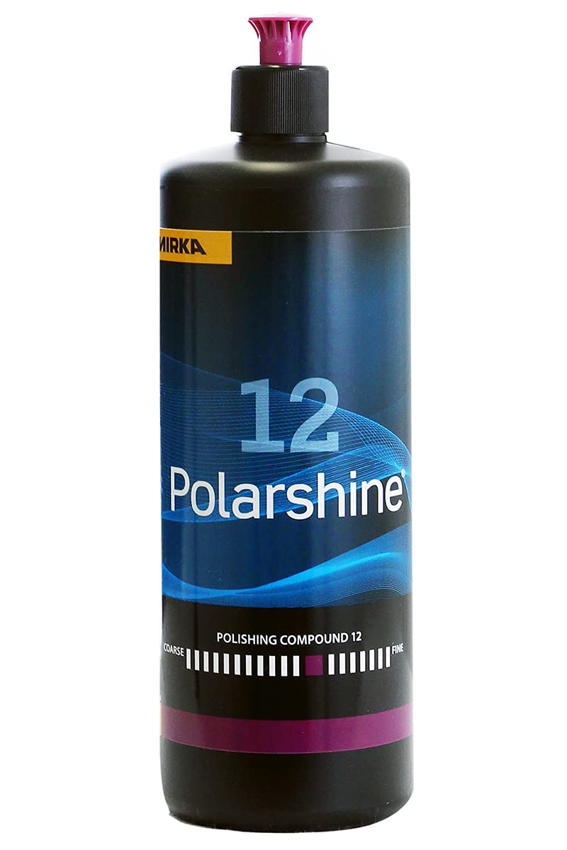 Mirka Pasta Lucidante Polarshine 12 1000 ml senza silicone | Lucidante professionale medio-grosso senza silicone ideale per finiture su legno e metallo con alta brillantezza e durata