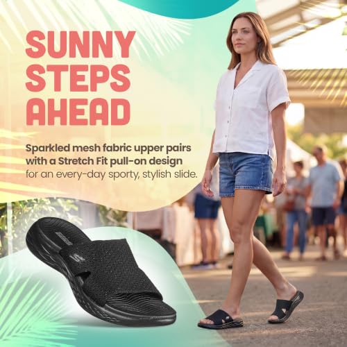 Image of Skechers Women's On-The-Go 600 Adore | Casual, Stretch Fit, Air-Cooled Goga Mat, 5GEN Cushioning, Machine Washable