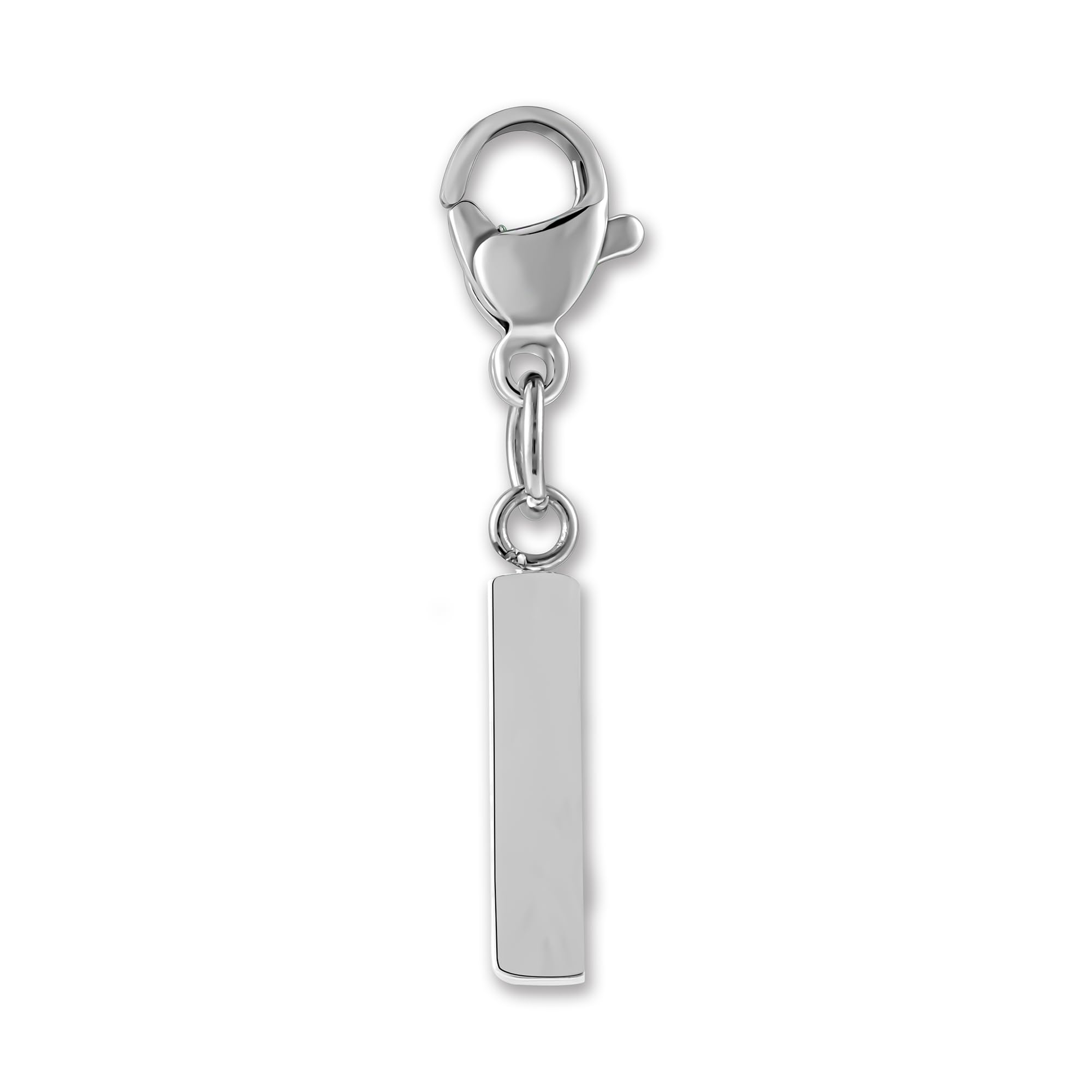 GD GOOD.designs Buchstaben Anhänger mit Karabiner Verschluss - Kettenanhänger Initial Charm aus Edelstahl I Chirurgenstahl Anhänger für Bettelarmband