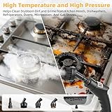 Steam Cleaner, 2500W Portable Steam Cleaning Handheld with 3 Brush, 6 Speeds, 15s Heat Up, 1L Multi Steamer Cleaner High Pressure Steam Cleaner for Floors, Bathroom, Kitchen, Car - Image 6