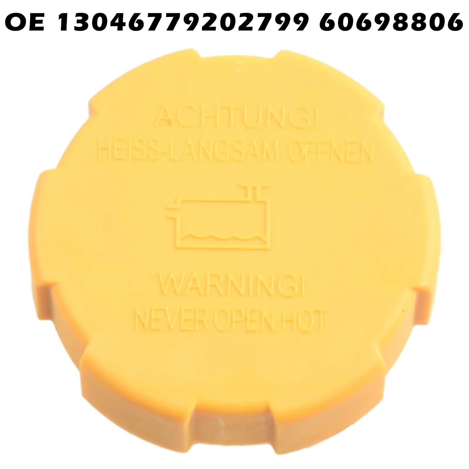 Compatible con Fiat Croma 2005 2006 2007 2008 2009 2010 2011 2012. Tapa de plástico del depósito de expansión del refrigerante del radiador. Número de Pieza: 9202799 1304677.