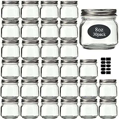 Rainforce Mason Jars 8oz 30 Pack Cover