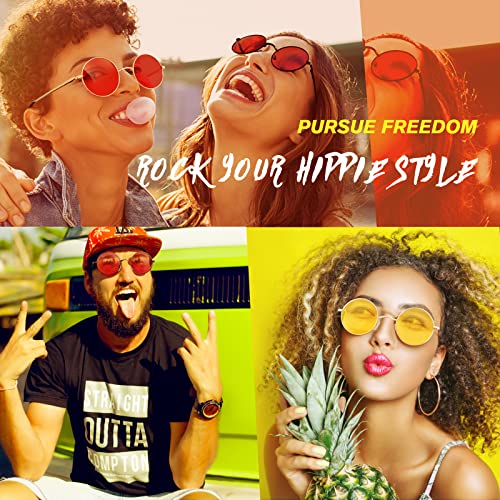 Sunier Round Sunglasses Men Women Shades Polarized Retro Circle UV400 Sun Glasses2