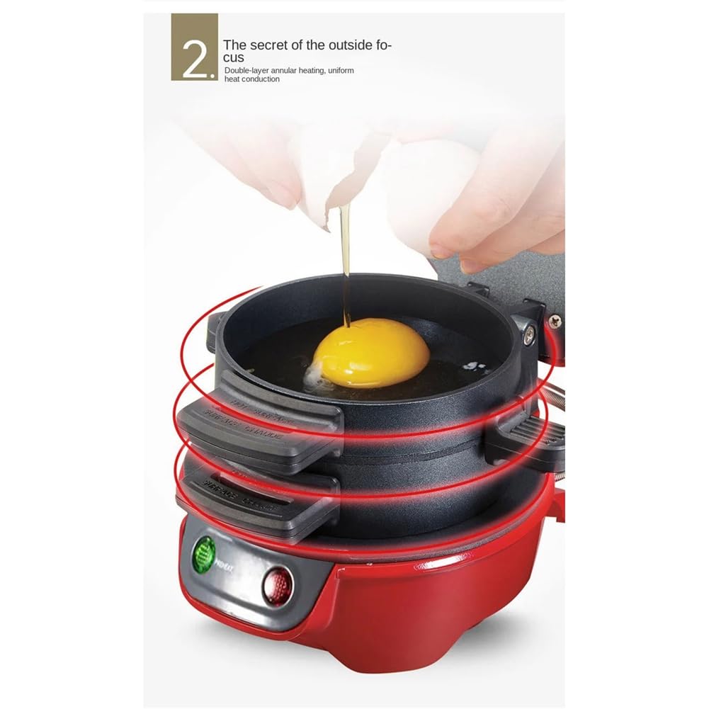 Pressa per hamburger Hamburger Patty Maker antiaderente multifunzione hamburger frittata bistecca pranzo sandwich macchina presa UE facile da usare