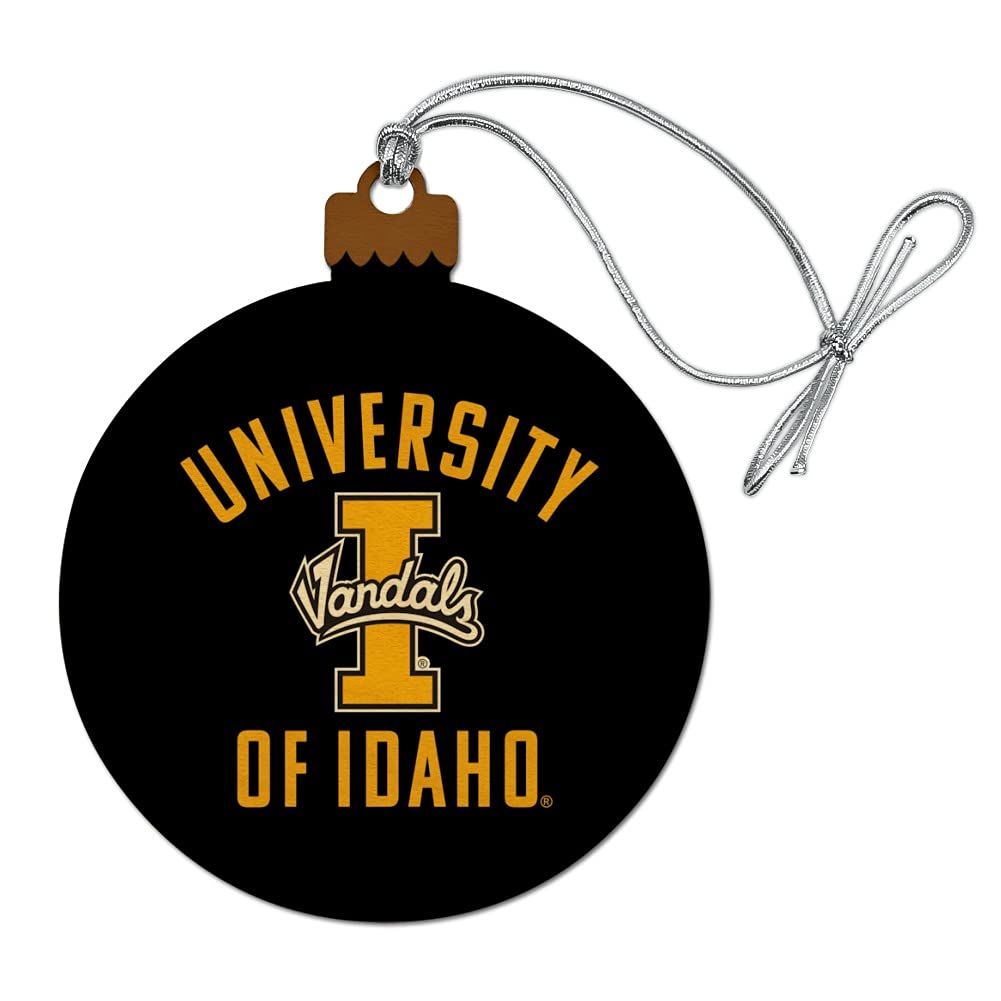 GRAPHICS & MORE University of Idaho Vandals Wood Christmas Tree Holiday Ornament