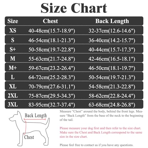 Cyponpy Hundebody Nach Op Medizinischer Body für Hunde Kastration Hündin Rüde Operationsbody Hund Body Nach Op Hund Shirt Leckschutz Wundschutzanzug für Hunde Einteiler Schlafanzug Klein Mittel Groß