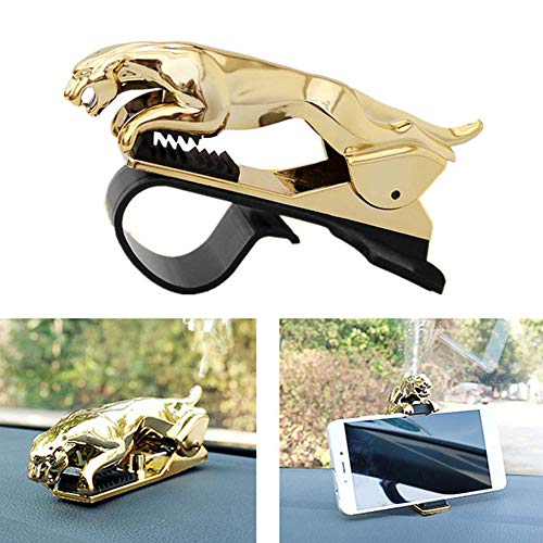FLOWER Leopard Universal Car Phone Holder Adjustable Dashboard Mount Clip Mobile Smart Phone