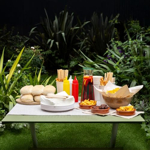 Table Kind 150 x Großpackung Besteck aus Holz, biologisch abbaubar, Messer, Gabeln, Löffel, perfekt für Geburtstagspartys, Camping… – Ansicht 7