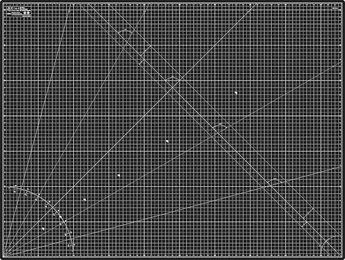 Elan Cutting Mat A0 Black & Taupe, Extra Large Self Healing Cutting Mat 36 x 48 Inch, 5-Ply Craft Board Black, Hobby Board for Crafts 36x48 Inch