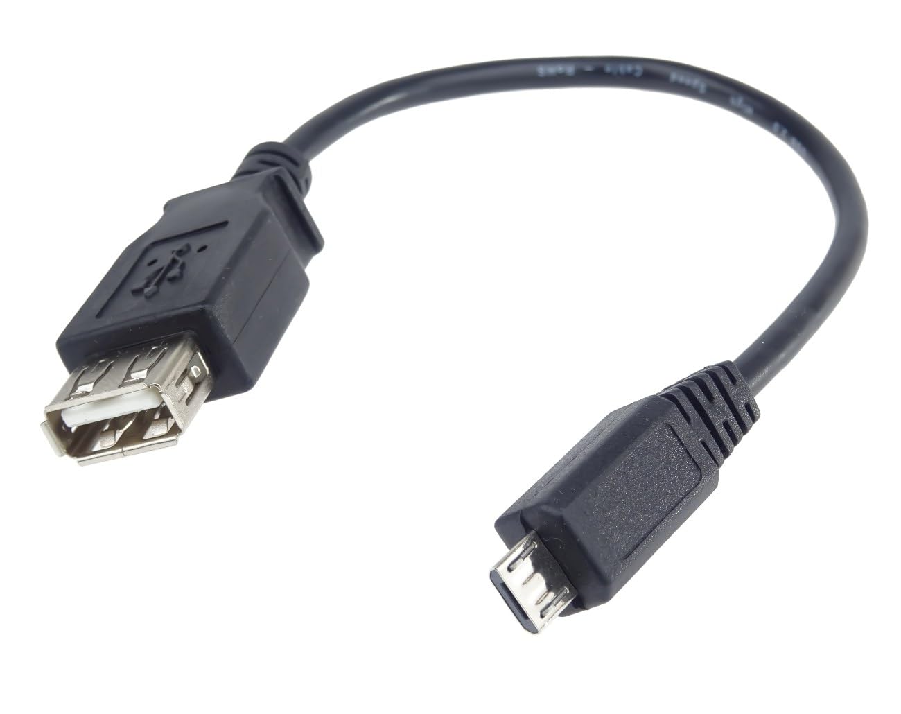 PremiumCord Kabel Przejściowy USB (Żeński/Męski), USB Typu A Żeński na Typ Micro Męski, Wysoka Prędkość 480 mbit/s, Czarny, 20 cm, OTG
