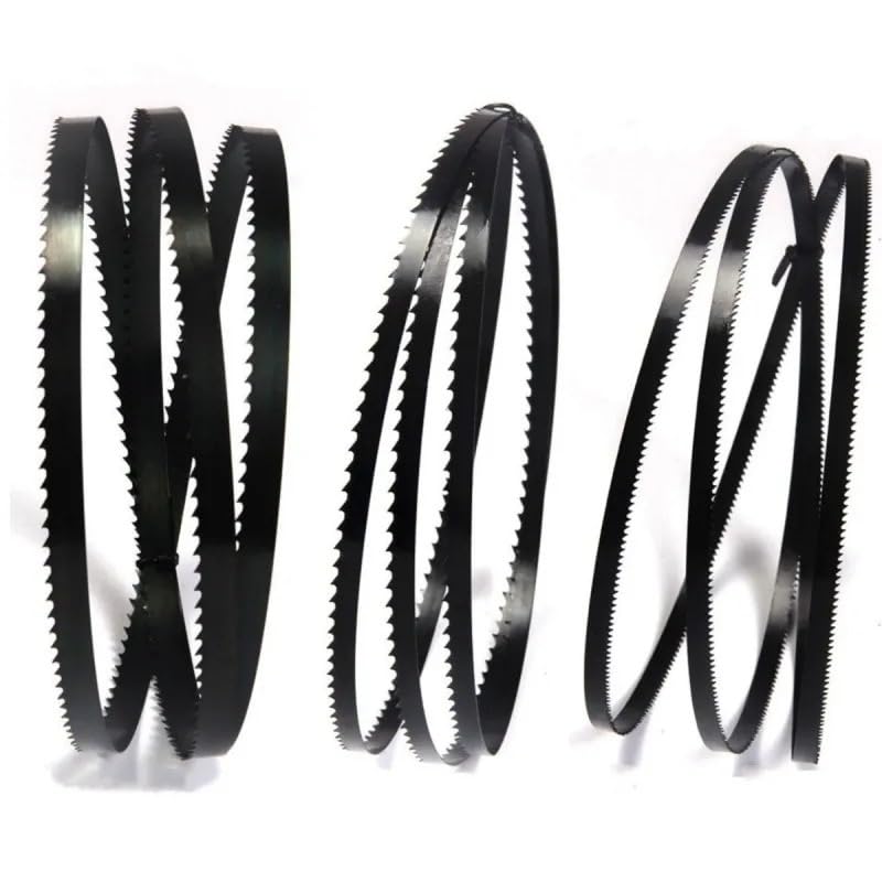 3 uds hojas de sierra for carpintería 14Tpi hojas de sierra de banda curva de corte 1400mm * 3, 6,35, 9,5mm * 6/14Tpi(Mix pack 1)