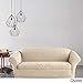 SureFit Stretch Jacquard Damask 2 Piece Sofa Slipcover in Oyster