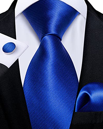 Image of DiBanGu Silk Ties for Men Necktie and Lapel Pin Brooch Set Formal Woven Paisley Plaid Striped Solid Tie Wedding Party