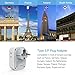 TESSAN Type E F Plug Adapter, Germany France Power Adapter with 3 USB Ports(1 USB C), 4 AC Outlets Travel Adaptor for US to Europe EU Spain Iceland Korea Greece Russia German French