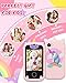 Kids Smart Phone for Girls Unicorns Gifts for Girls Toys 8-10 Years Old Phone Touchscreen Learning Toy Christmas Birthday Gifts for 3 4 5 6 7 8 9 Year Old with 8G Memory Card