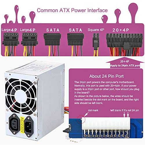 Icstation ATX Breakout Board 24 Pin Benchtop Power Board PC Computer Power Supply Adapter Module 12V 5V 3.3V - Thumbnail 5