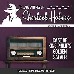 Diseño de la portada del título The Adventures of Sherlock Holmes: Case of King Philip's Golden Salver