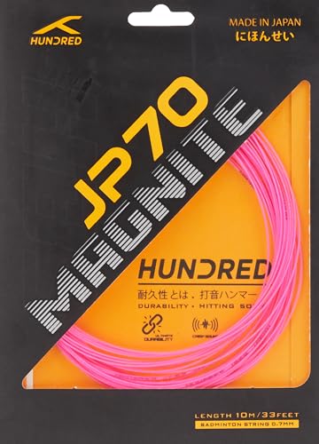 Image of Hundred JP 70 Magnite Badminton String | 0.70 mm High Repulsion & Control | Superior Tension Hold & Shock Absorption | Crisp Hitting Sound