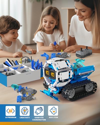 Jouet de construction robot STEM 5 en 1 pour programmation application enfant - 4