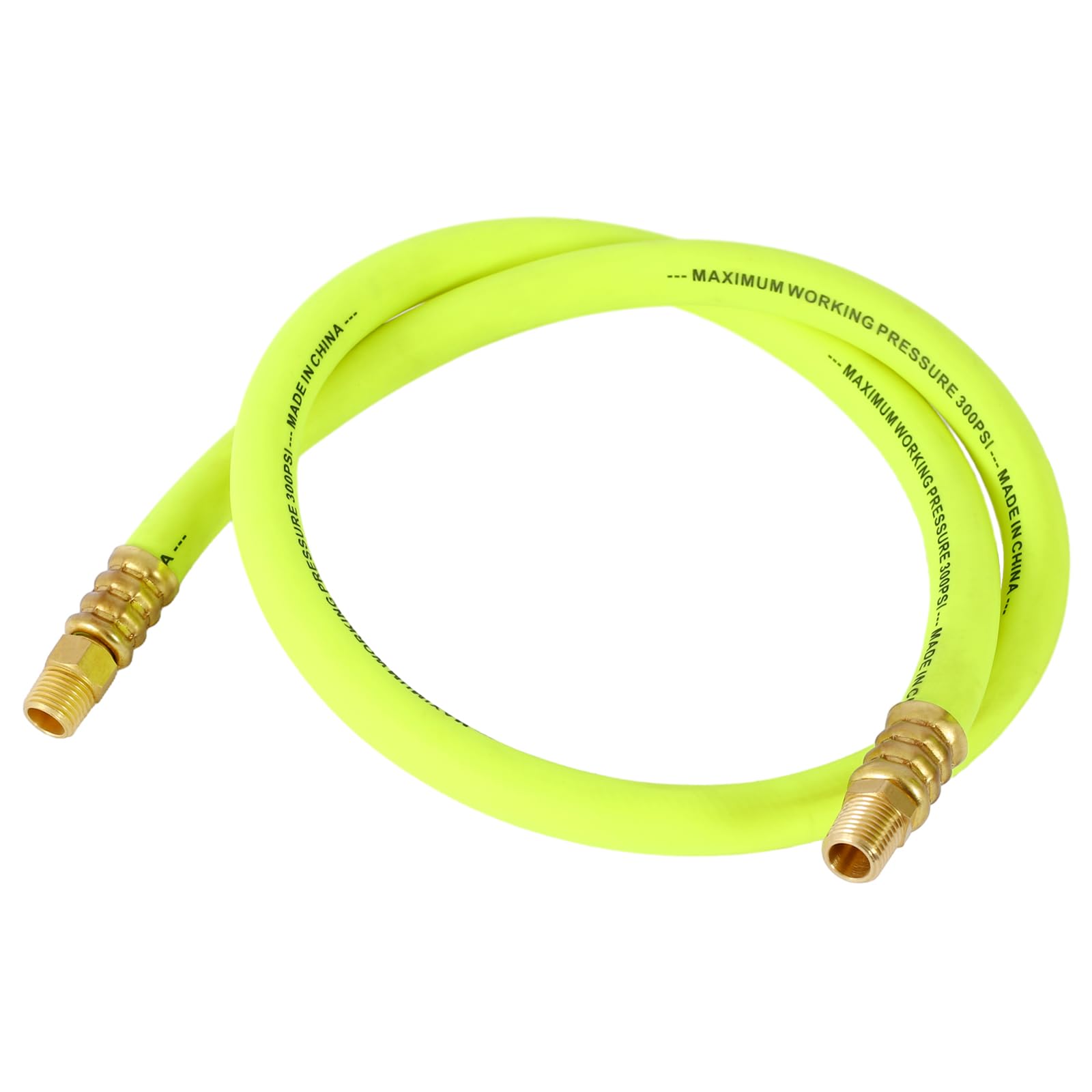 Wytrzymały stalowy zwijany bęben na wąż powietrzny – automatyczne przewijanie do tyłu gumowy wąż 3/20.3 cm x 127 cm, 300 PSI, trwała czarna konstrukcja do użytku przemysłowego