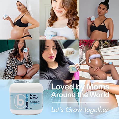Bumpology Bump Butter Stretch Mark Moisturize Cream | 2-In-1 All Natural Belly Cream For Pregnancy | Made In Usa | Hydrating Stretchmark Body Cream Cocoa Butter Lotion | Pregnancy Skin (4 Ounce (Pack Of 1)) #TOP2