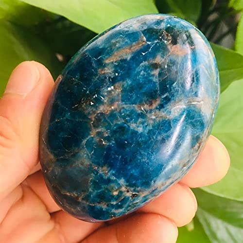 FFIME Natural Blue Apatite Palm Stone Crystal Reiki Stone 110g Beautiful Natural Crystal Stone Crystal