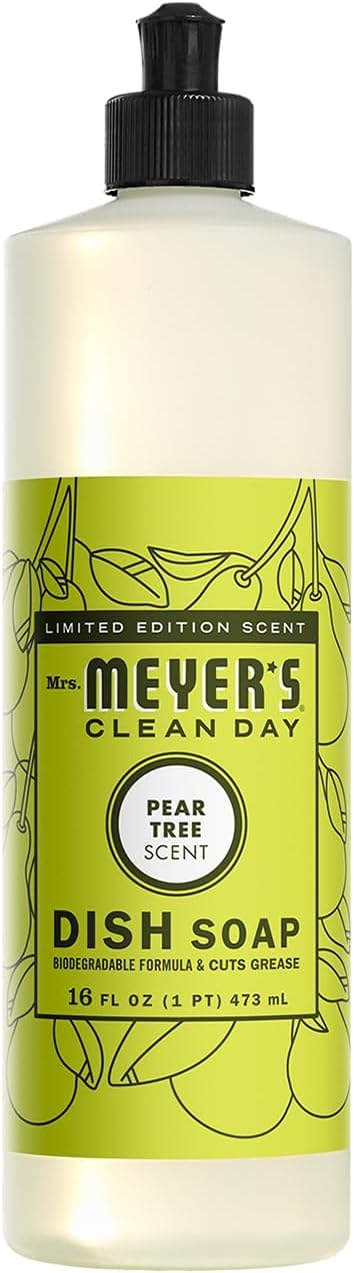 Mrs MEYERS Pear Tree Dish Soap 16 fl oz Pack of 1
