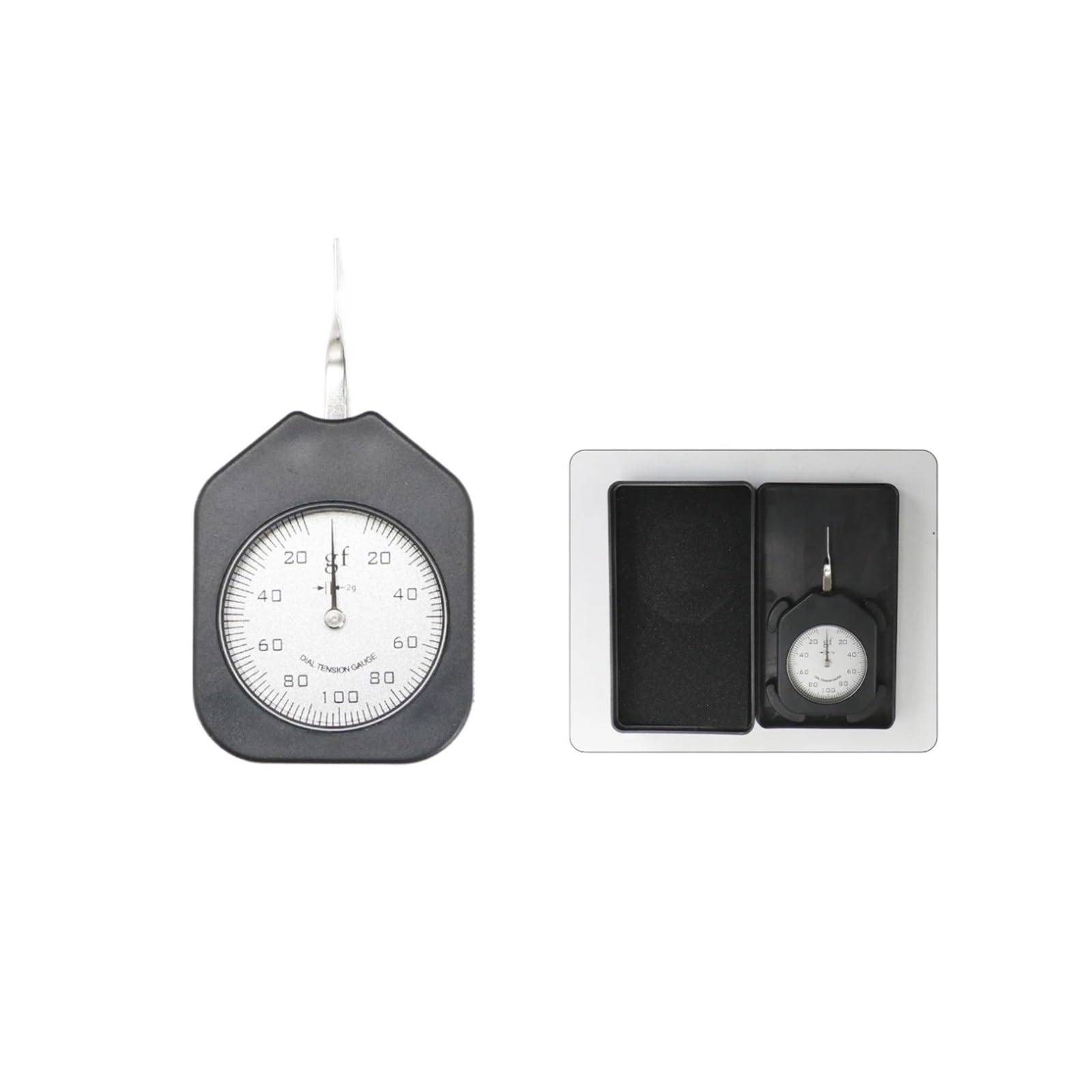 Medidor de tensión de dial Instrumentos de medición de fuerza de calibre de medidor de tensión de un solo puntero(30g)