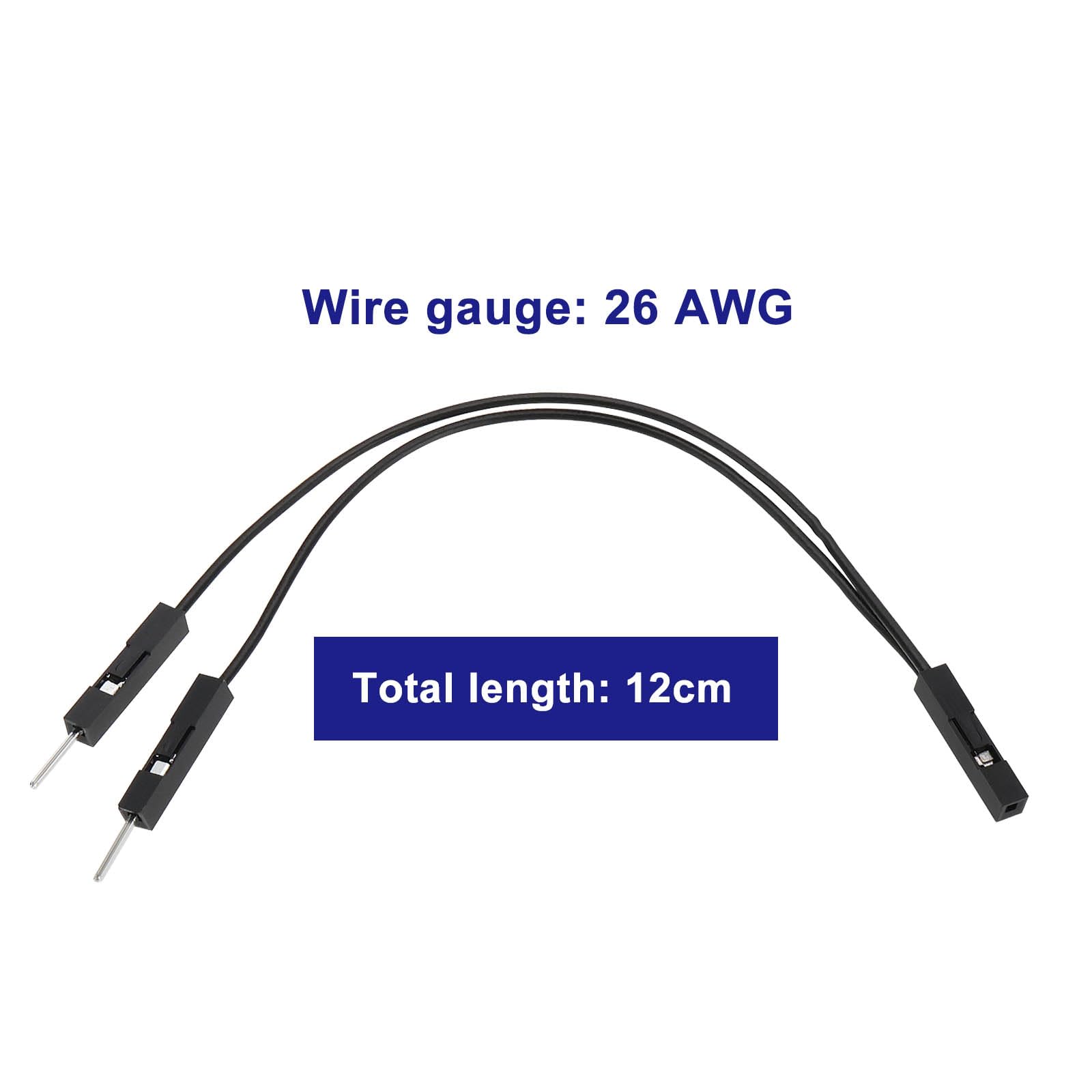 20 Cavi Jumper DuPont 2,54mm Femmina-Doppio Maschio - 12cm, 26AWG, Per Schede Madri, LED, Pulsanti - Foto 8