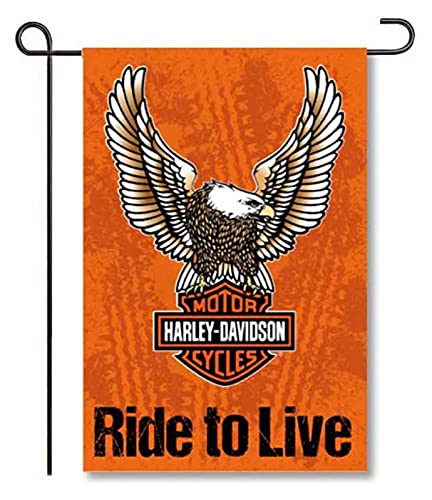 Motorcycle Double Sided Garden Flag