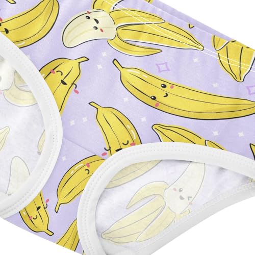 Wusikd Fruit Banana Girls' Underwear Cotton Girls Briefs Soft Toddler Underwear 4T Multi4
