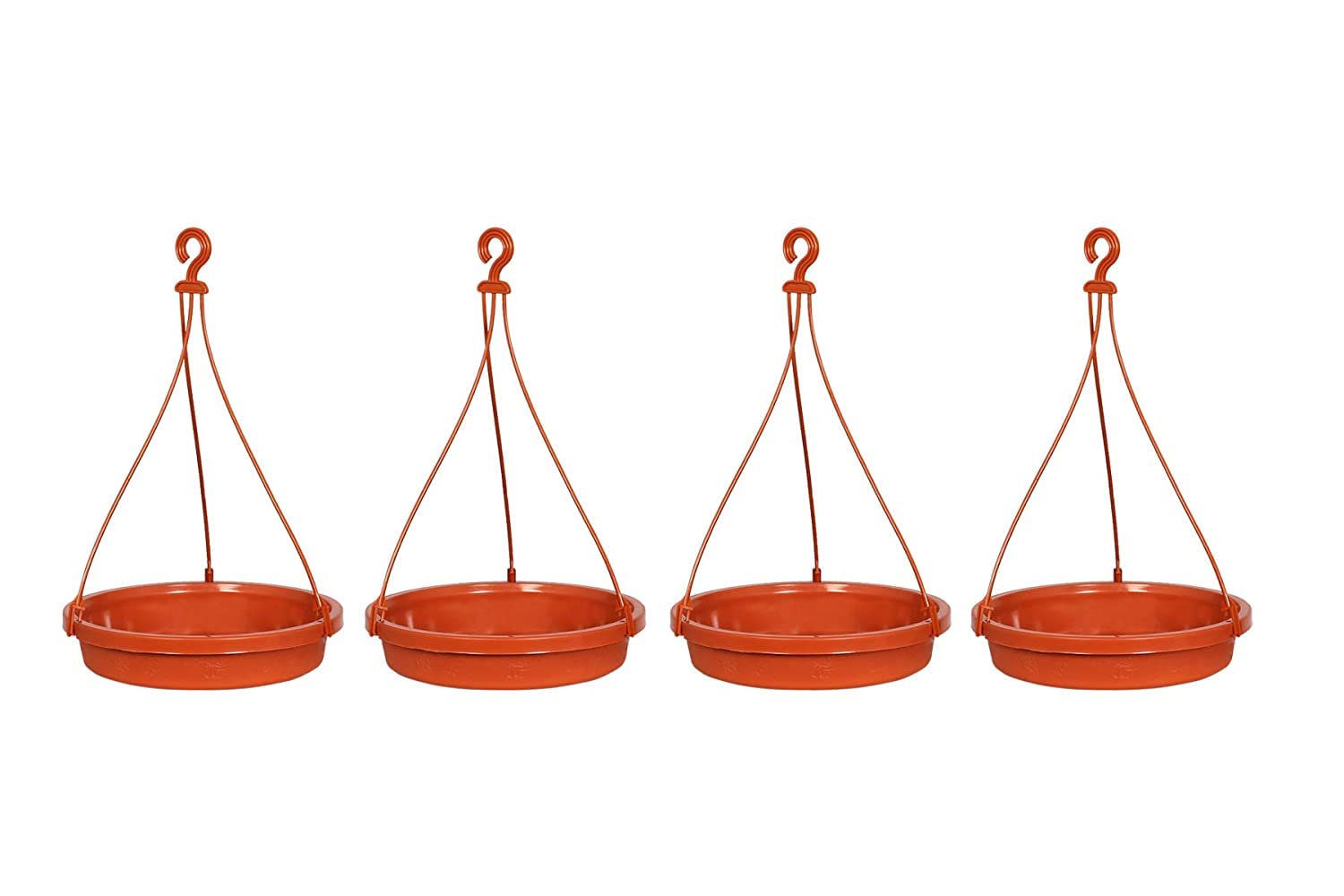 Toxen Hanging Bird Bath, Bird Water Feeder Bird Drinking with Hook for Outdoor Garden Yard (Pack of 4) (B0BQR1V56T) Amazon Price History, Amazon Price Tracker