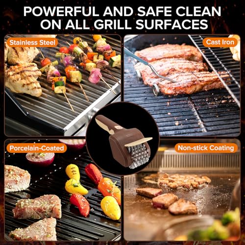 Lrly Electric Grill Brush for Outdoor Grill, Cordless Electric BBQ Grill Cleaner, Recharge - image 7