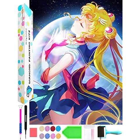 5D Diamond Painting Sailor Moon Anime Set Full 30 x 40 cm Pictures Diamond Painting Poster Adult Cross Stitch Kits Cover